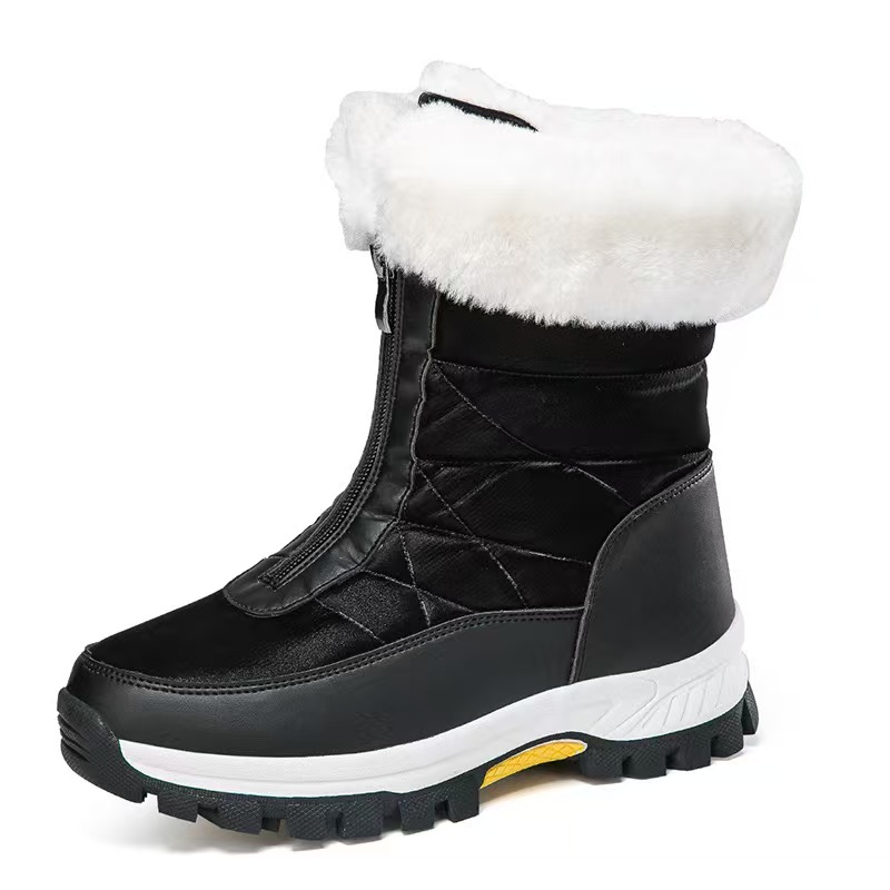 designer fluffy slipper platform slippers scuffs wool shoes sheeps kin fur leather womens snow boots casual women goutside sliders leather bootWinter 