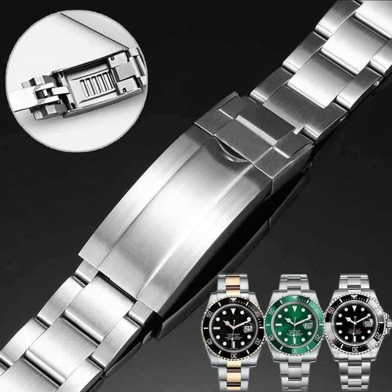 20mm Watbands For Rolex SUBMARINER DAYTONA YhtMaster GMT Wat Band Strap glidelock Clasp Stainless Steel Wat Brelet J251018