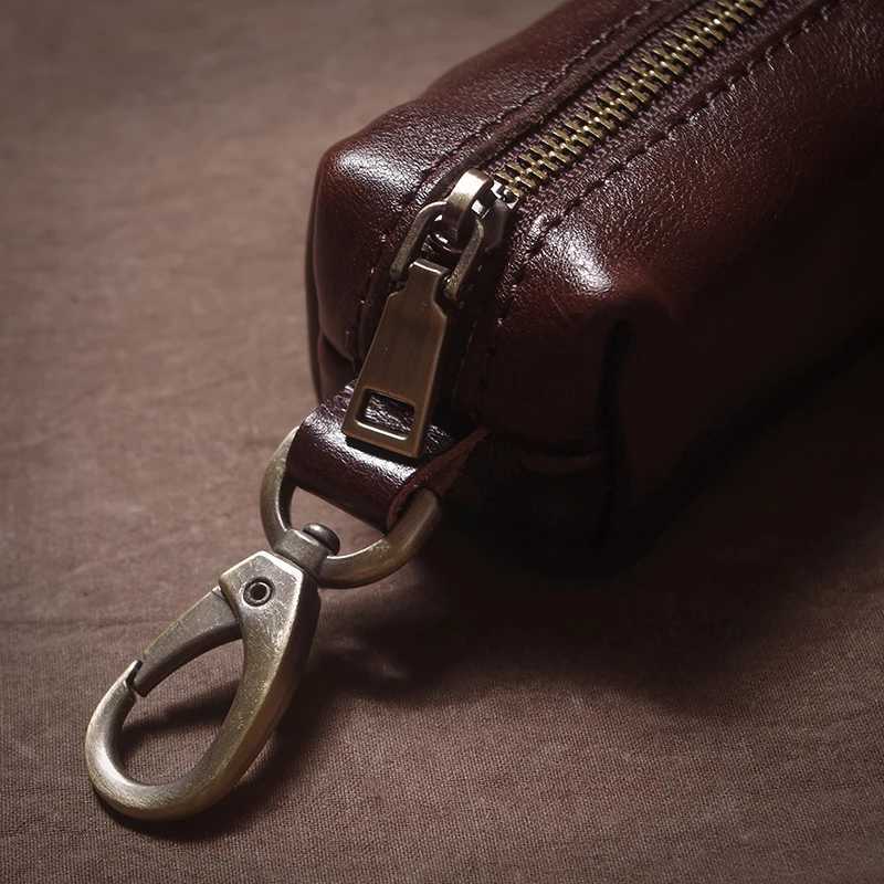 GURO Luxury High Quality Genuine Leather Car Key Vintage Men and Women Waist Hanging Cowhide Key Case Housekeeper Home Organizer Z251023
