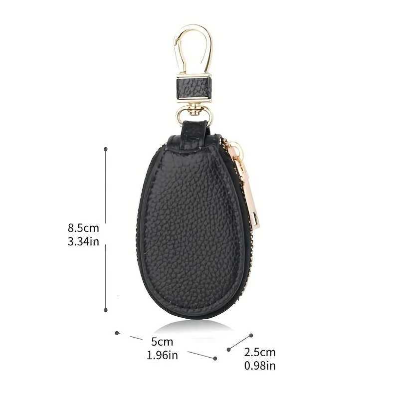 Fashion Faux Leather Key Holder Large Key Pouch for Men Women Compact Home Key Storage Bag Stylish Organizer Z251023