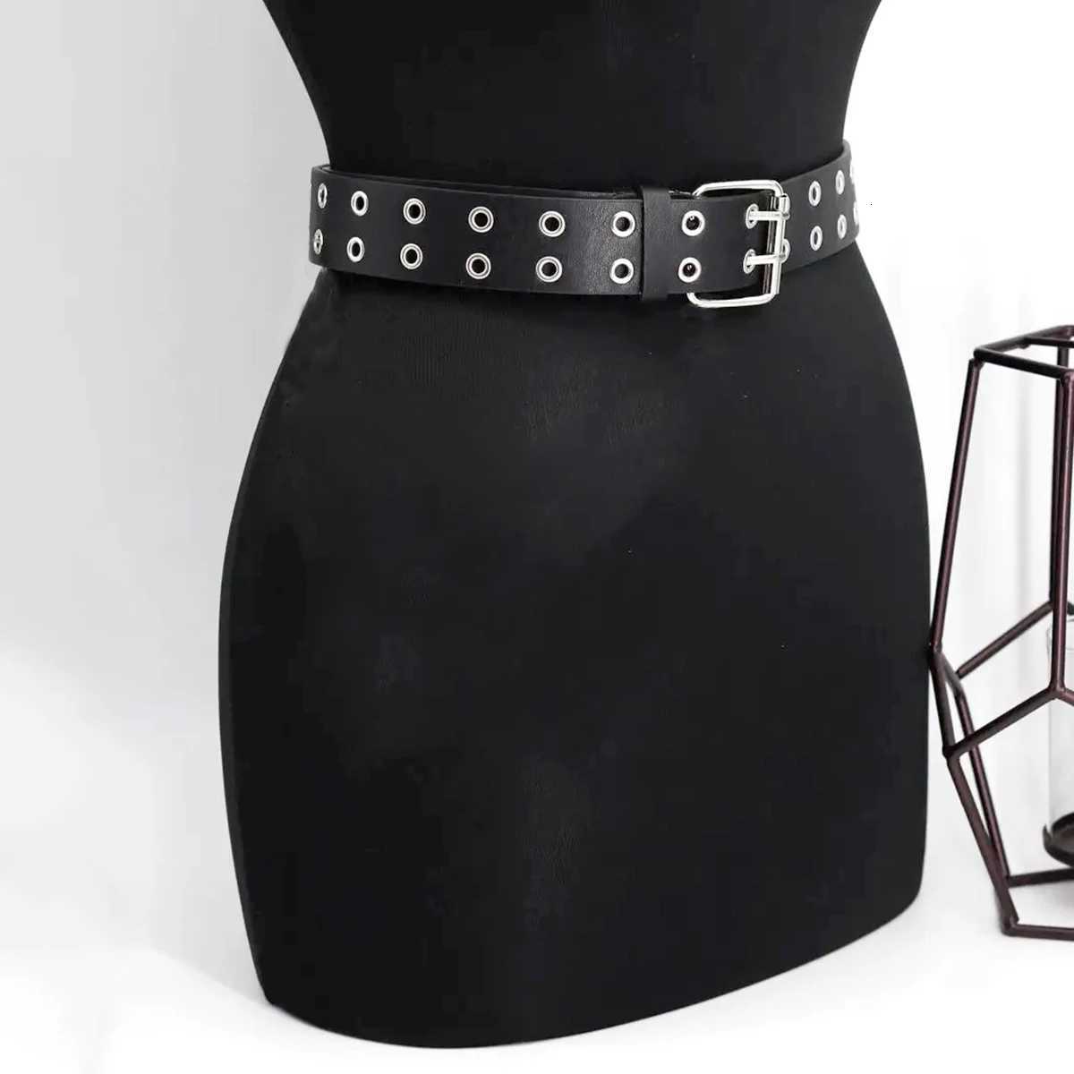 Ladies Fashion Belt Paired with Jeans Gothic Rivet Decorative Belt Street Style Belt Waist Belt Daily Wear Accessories W251024
