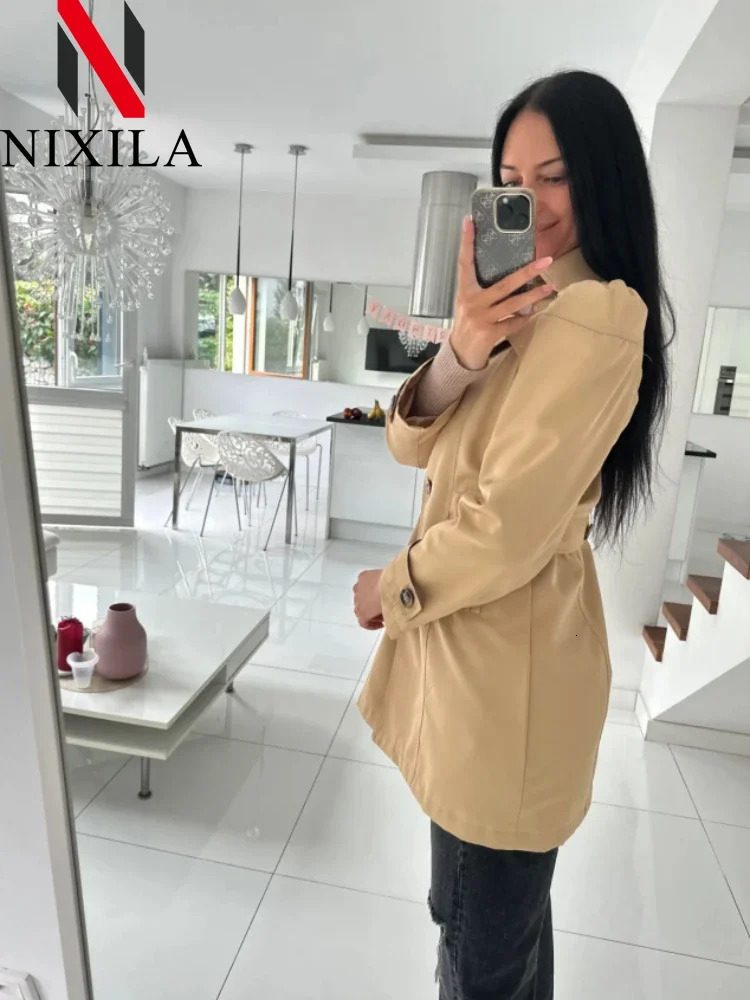 Spring Autumn Casual Windbreaker Version of The Long Top Korean Fashion Ladies Coats Jackets Women Trench Clothing 251021