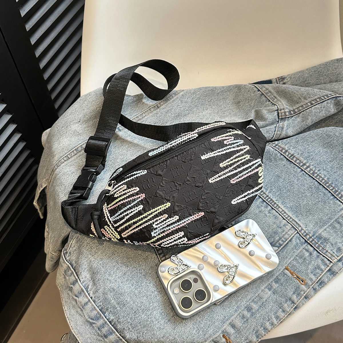 Waist Bag Crossbody Fanny Pack Sports Festival Workout Traveling Running Casual Wallets Waist Pack Phone Bag Belt BagsL251024