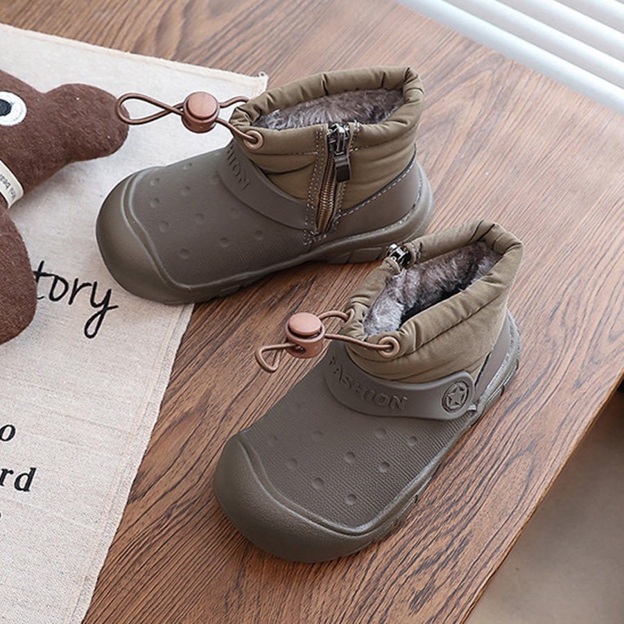 Kids Toddler Boots Children's Snow Boots Winter Boys Girls Walkfashion Warm Waterproof Fashion Warm Plush Fur Cotton Shoes Boots Size US6C-US5Y W