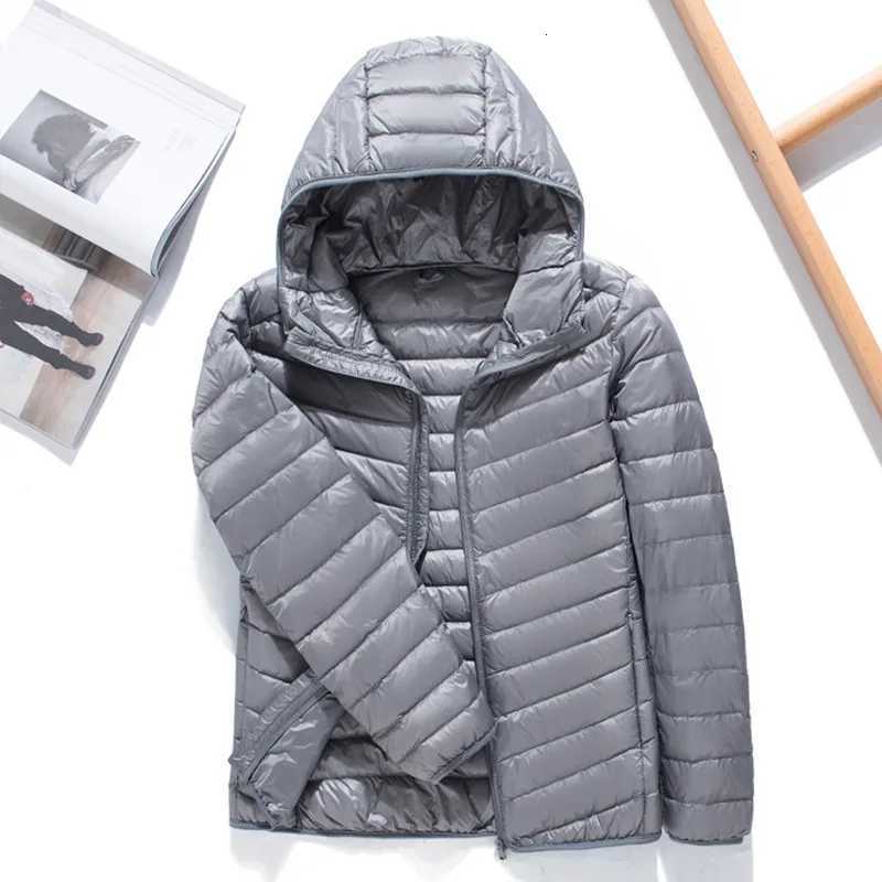 Mens Fashion Hooded Solid Lightweight Down Jacket 2021 New Arrivals Men Short Large Size Puffer Jackets Male Casual Light Coats Z251024