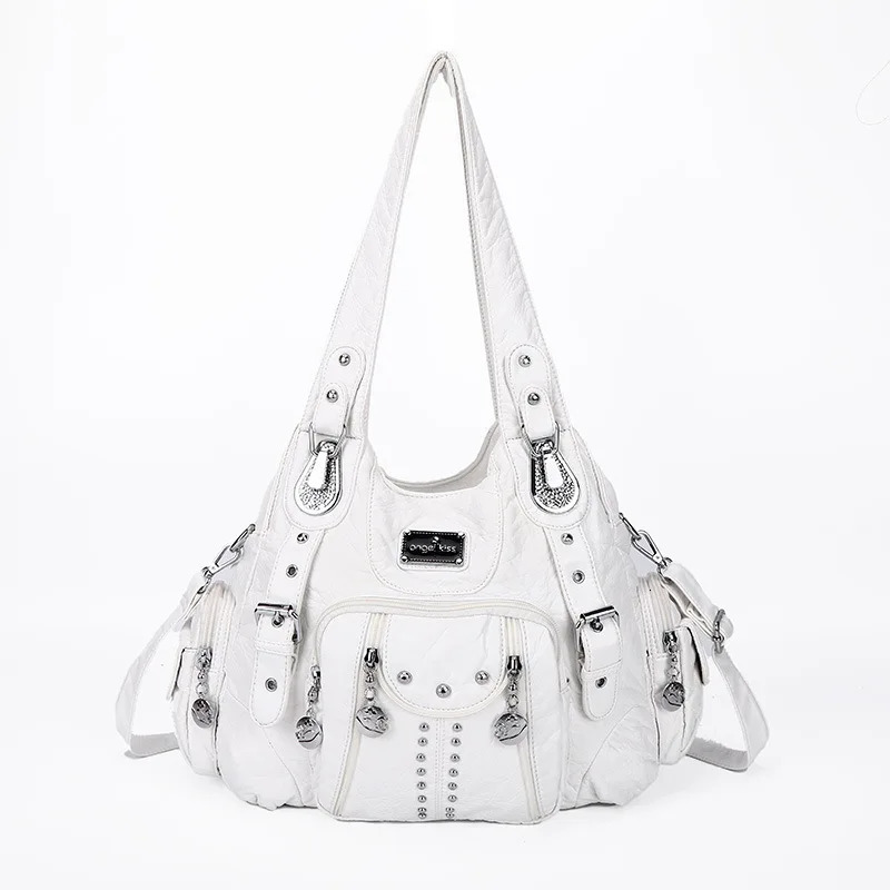 Angelkiss Bag Women Fashion Handbags Women Shoulder Bags PU Leather Handbag Female Satchel Big Shoulder Purse Bag bolsa feminina 251023