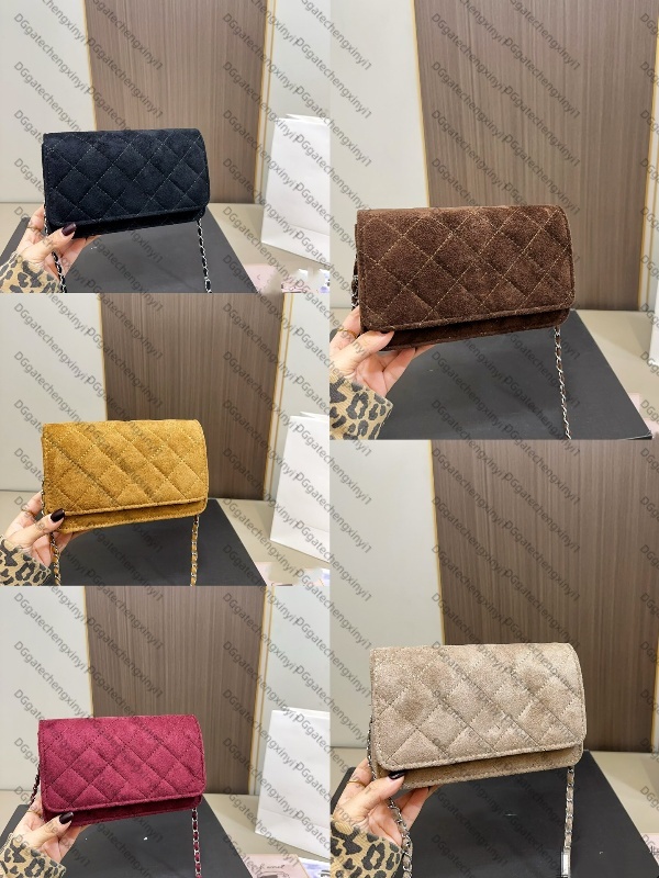 designer Bag Luxury shoulder Bag Fashion Suede Leather Women cross body bags Real Leather handbag Messenger Chain bags