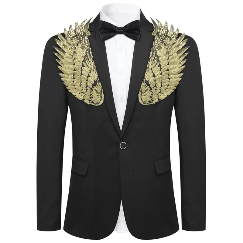 Custom Mens Sparkly Tuxedo Jacket with Sequins Elegant Prom Blazer Party Wedding Dinner Suit Glitter Groom Stage Performan 251023