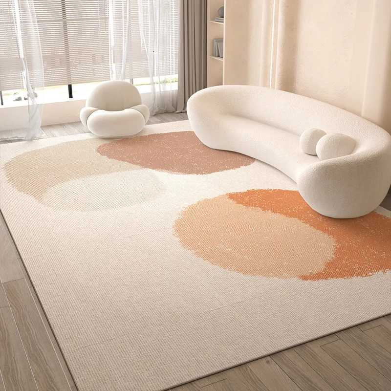 200x300cm Creamy carpet Living room light luxury highend sofa mat French thickened bedroom bedside carpet nonslip carpet C251024