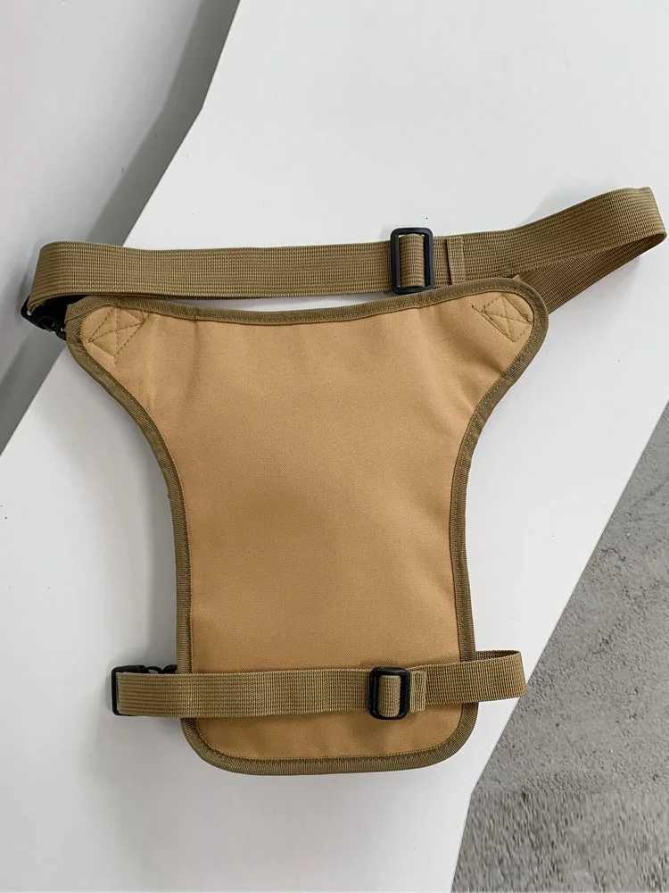 Men Waist Bag Fanny Pack Adjustable Strap Portable Thigh Pack Decor Hip Pouch Drop Leg Bag for Running Riding Travel Fishing sacL251024