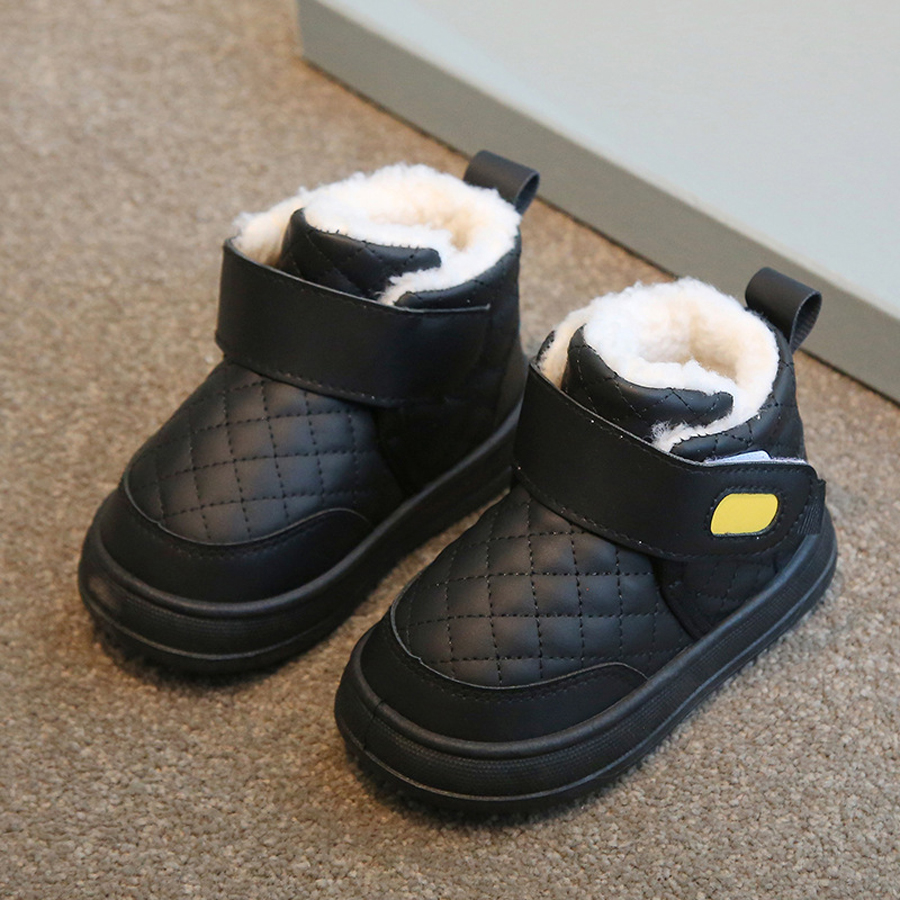 Toddler Snow Boots Children Outdoor Boots Kids Warm Plush Boots Shoes Kidszworld Non-slip Boys Girls Winter Shoes Boots Size US5.5-US1Y K1155