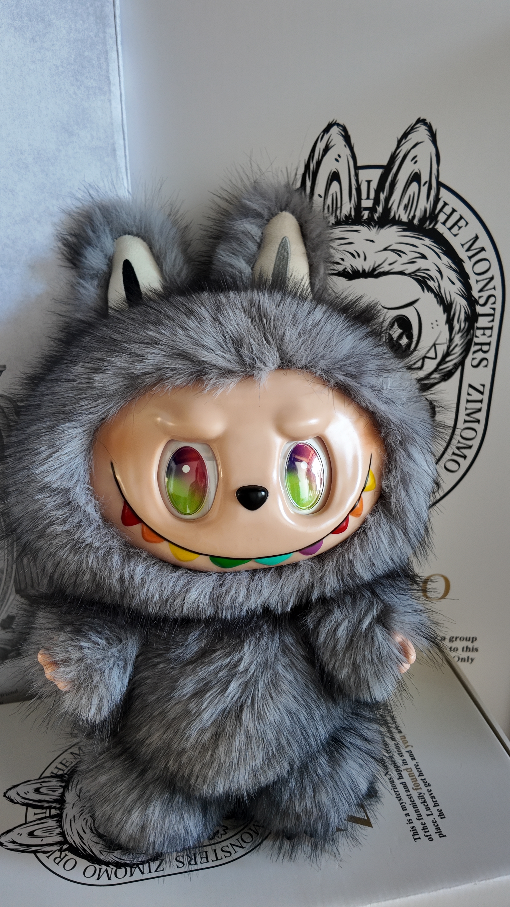 Popular Market 58cm Labubu Zimomo Angel in Clouds Series Action Figure Vinyl Doll Decoration Toy Girl Birthday Gift