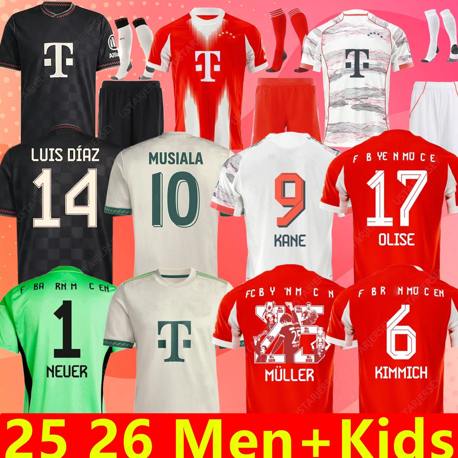 25 26 soccer jersey SANE 2025 football shirt GNABRY camisa de futebol me KIMMICH fans player Oktoberfest Kit Neuer KANE TEL BayernS OLISE Munich 125-Year Anniversary