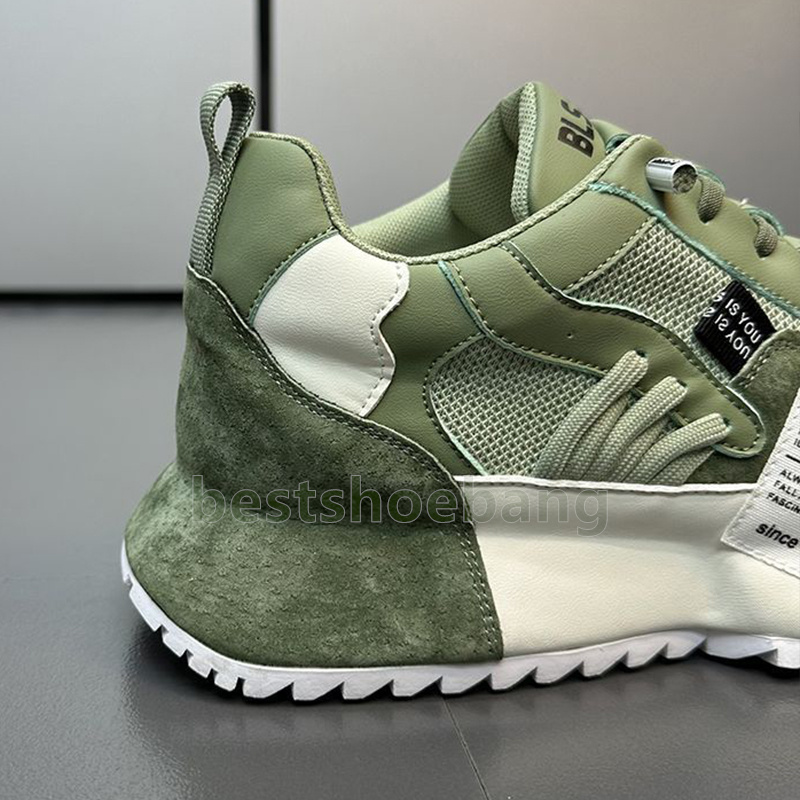 Comfortable Breathable Mesh Upper Trainers Mens Running Shoes Classic Green Camel Gray Colors Outdoor Sports Durable Chunky Sneakers Size 39-47