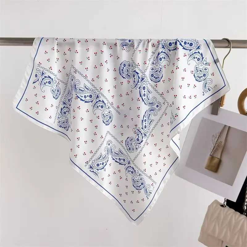 68cm ry Cashew Printed Scarf Wens Spring and Summer New Imitation Silk Scarf Fresh and Versatile scarf Scarfs Shl Y251024