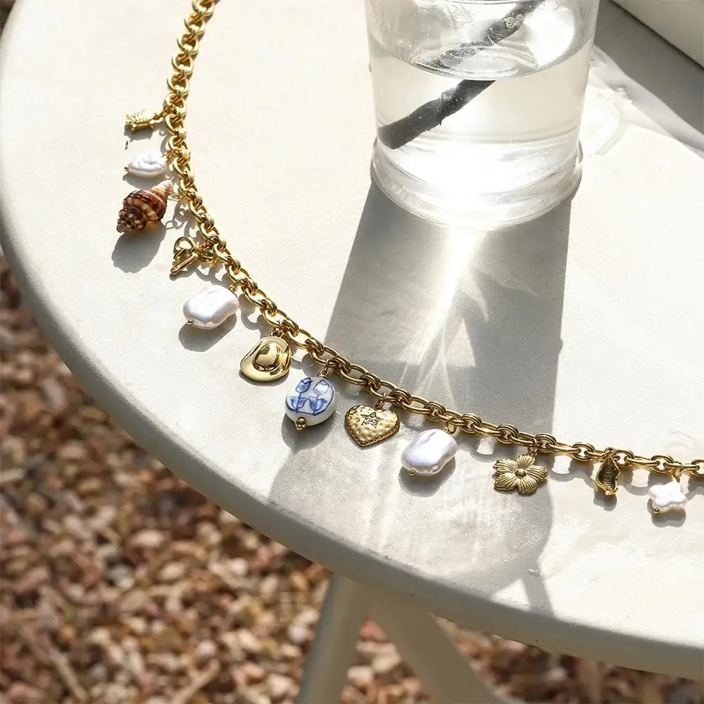 Jewelry Accessory Natural Shell Waist Chain Stainless Steel Sexy Pearl Body Chain Summer Waterproof Beach Jewelry for Women 251023