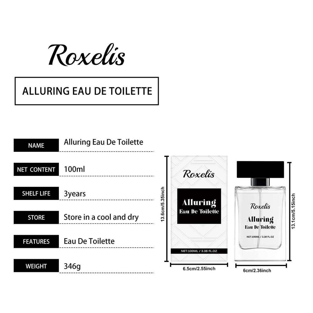 Roxelis 100ml Musk Pheromone Flirting Long Lasting Fragrance Seductive Elegant Scent Romantic Dating Glamour Perfume