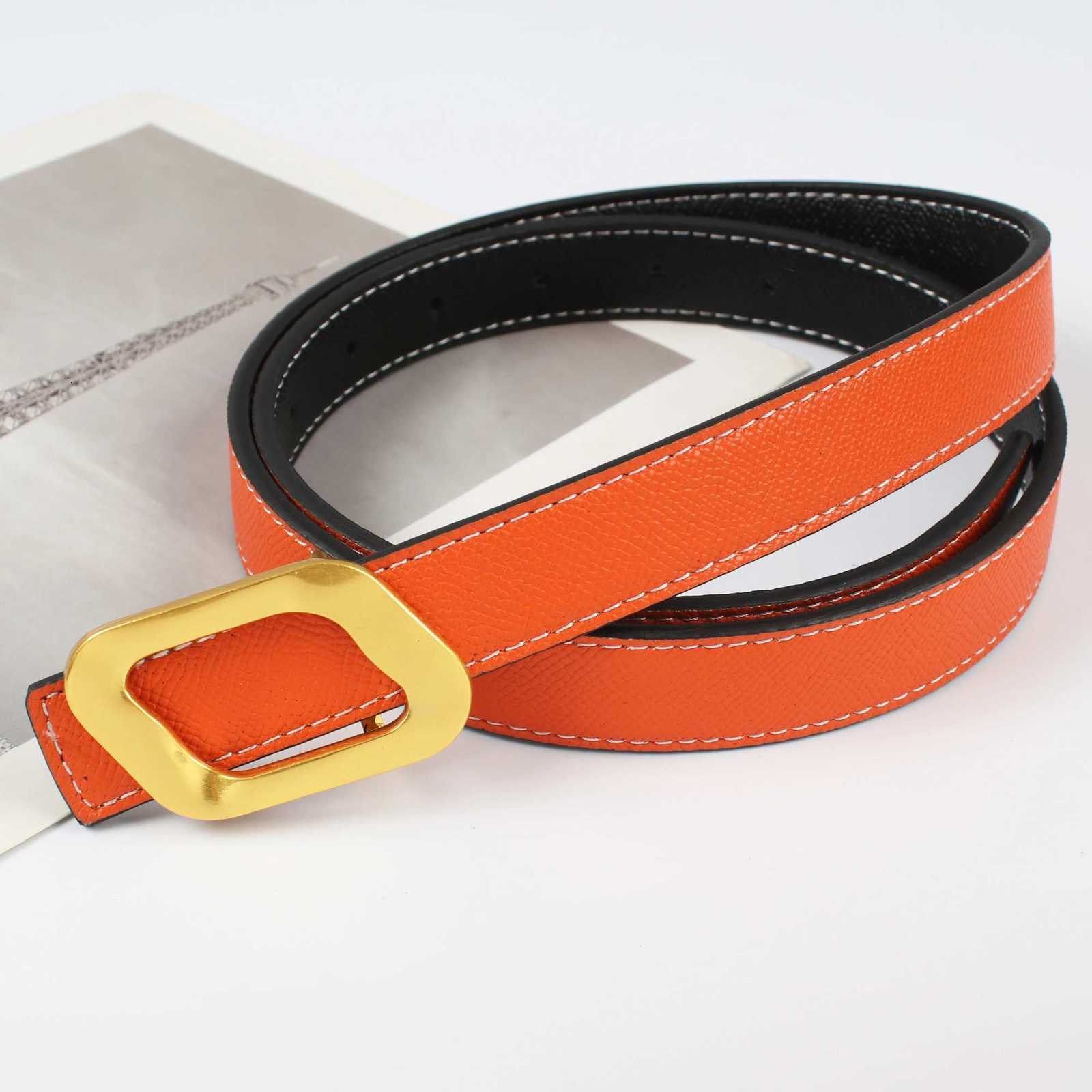 Womens Reversible Use Belt Womens Embellishment Ins Fashion Jeans Wild Student Trend Luxury Design High Quality Brand W251024