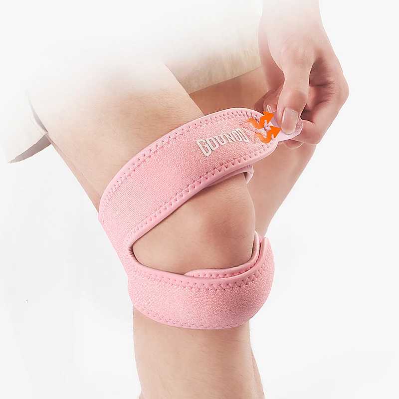 1pc Sports Silicone Patella Pressurized Meniscus Patella Running Mountaineering Breathable Basketball Knee Pads Knee PadsW251024