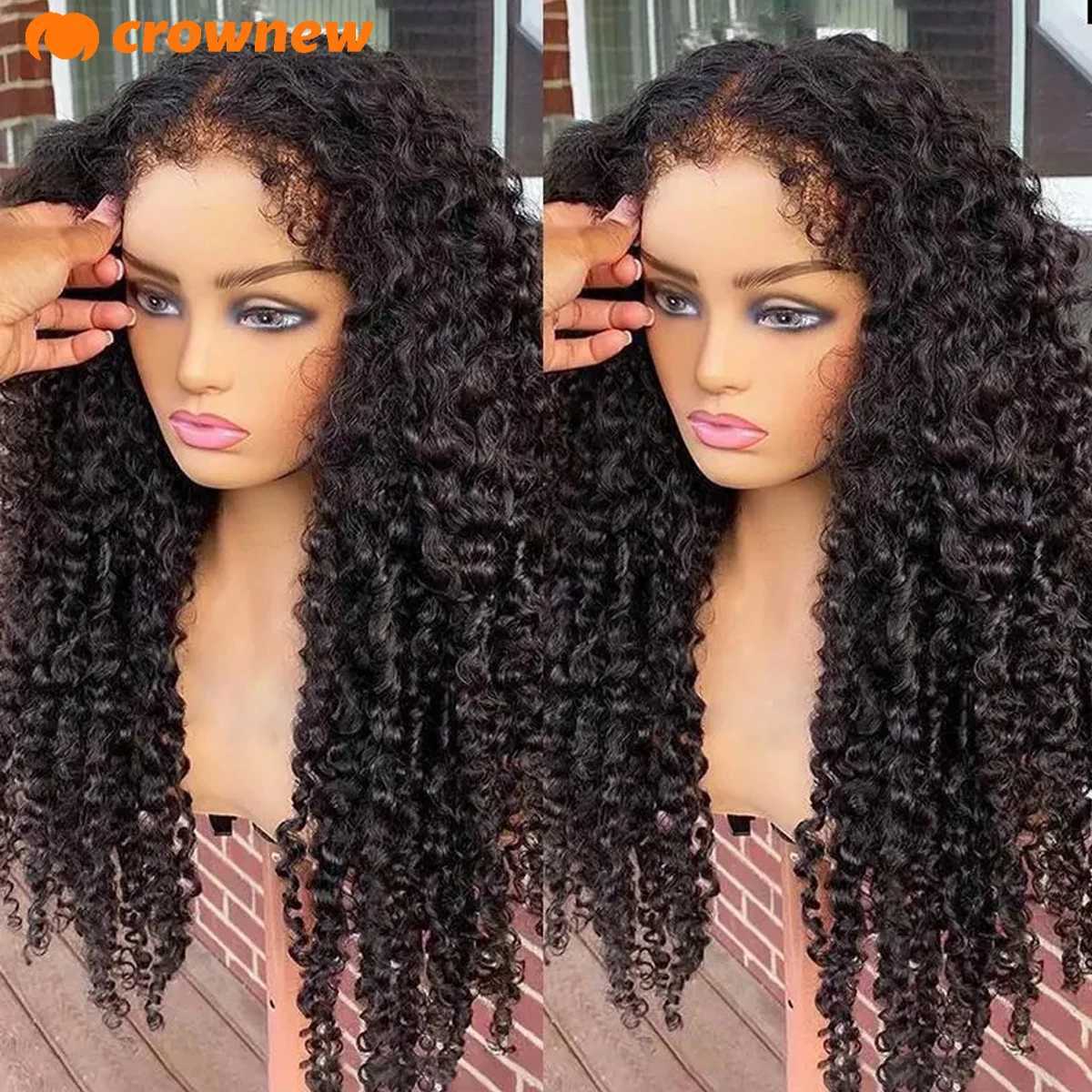 Glueless Wig Human Hair Curly Human Hair Wig 4C KinKy Edges Curly Baby Hair Lace Wigs 13x4 HD Lace Wig 13x6 Human Hair W251023
