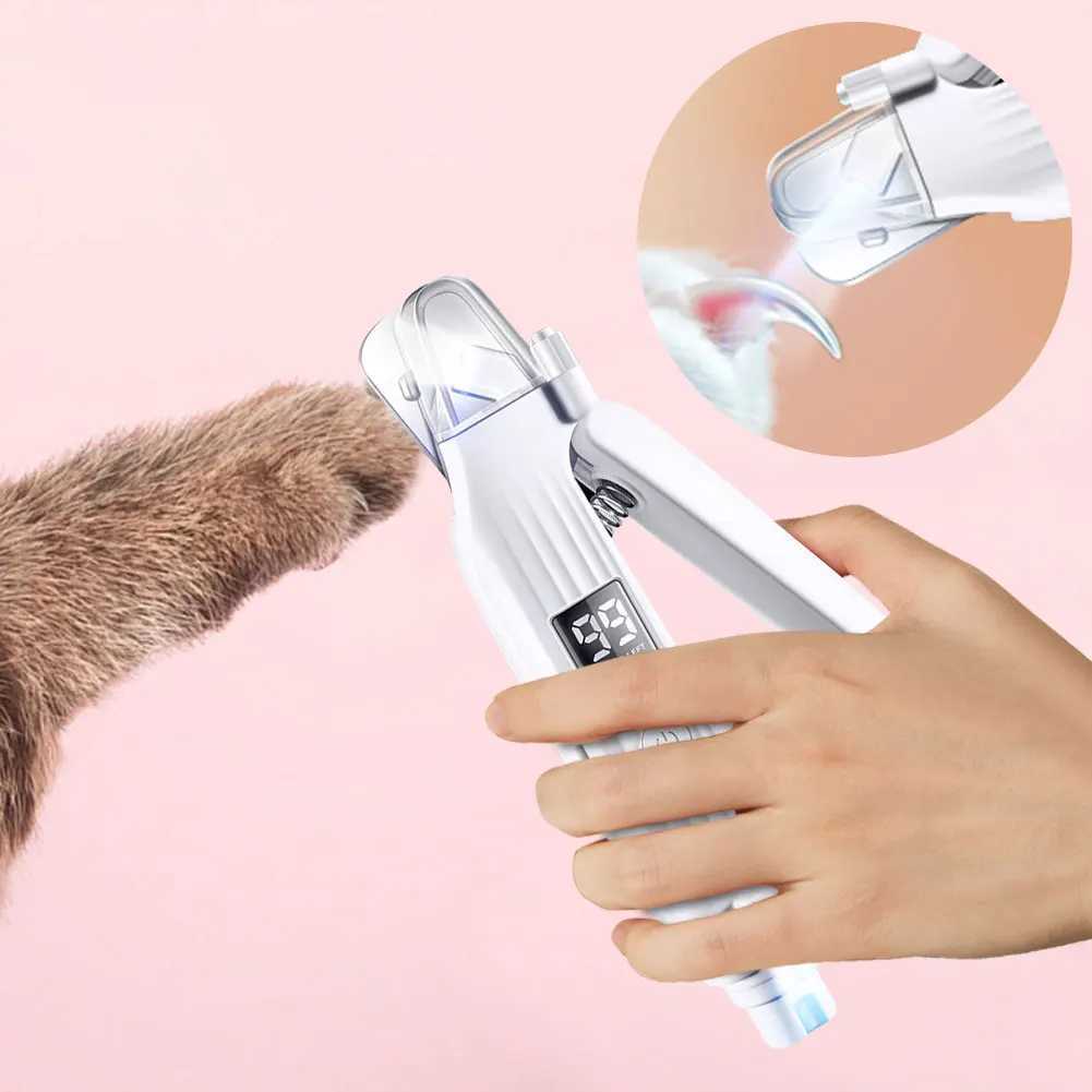 2 in 1 Electric Pet Nail Grinder Rechargeable Pet Toenail Clippers Dog Nail Trimmer and Grinder for Small Medium Large DogsCats Z20251024