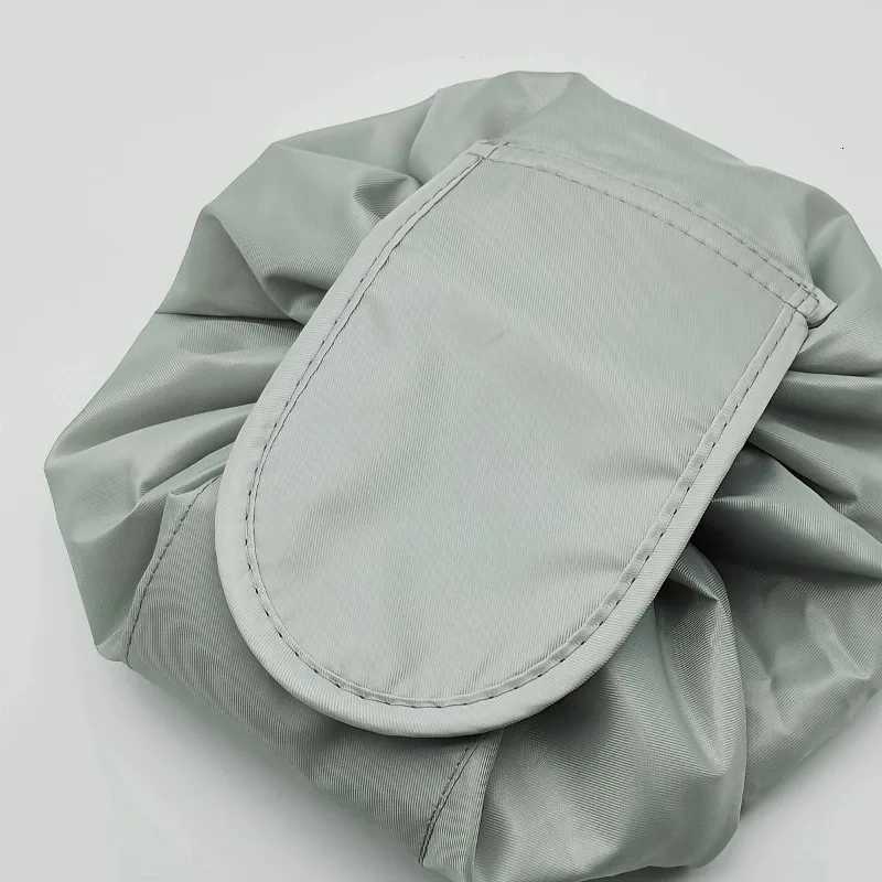 Polyester Lazy Drawstring Makeup Bag Portable Travel Storage Bag One PackT251024