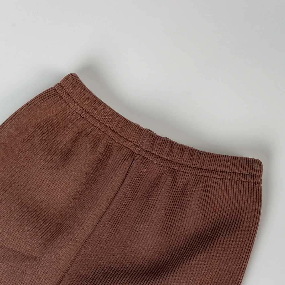 Autumn Girls Tight Pants Kids Warm Pants Pleated Lace Small Flower Childrens Fashionable Solid Color Casual LeggingsT251024