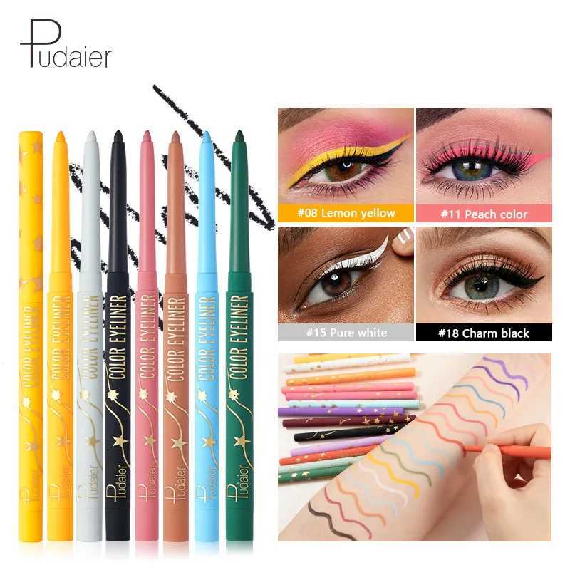 Waterproof Inner Eyeliner Gel Pen Eyeliner Cream Pen Waterproof Eyeshadow Pen Eyeliner Pen18 ColorsL251024