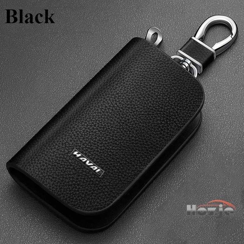 Car Leather Key Case Zipper Key Cover for HAVAL H6 HEV2 PHEV19 PHEV34 GT H5 H2 DARGO M6 Plus Jolion Pro H7 3rd Gen H6 H9 2025 Z251023