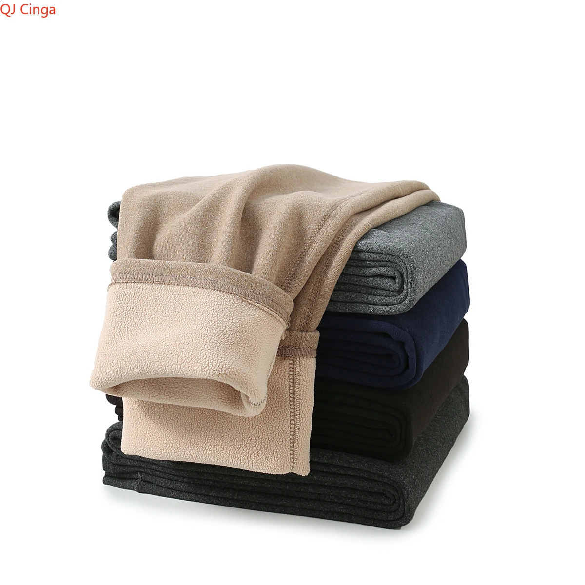 Winter Khaki Mens Thermal Underwear Bottoms Polyester and Spandex Blend Fabric for Warmth Pants Asian Sizes XL6XL 251018