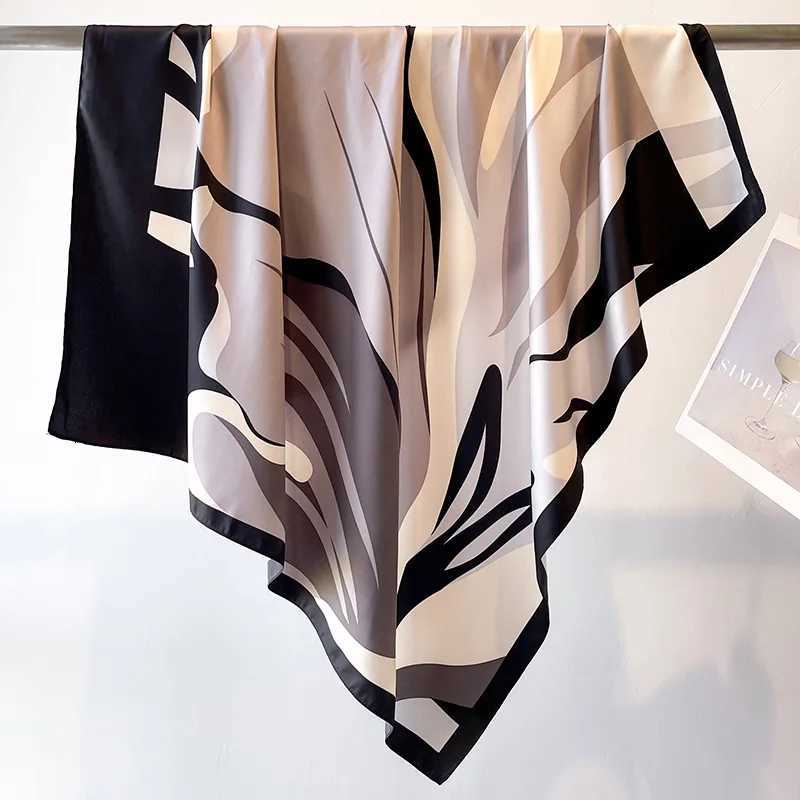 Spring Summer Scarf Wen Luxury Design Scarf Silk Scarf Soft Muslim band Shl Beach 90x90cm Band Foard Hijab Wrs Y251024