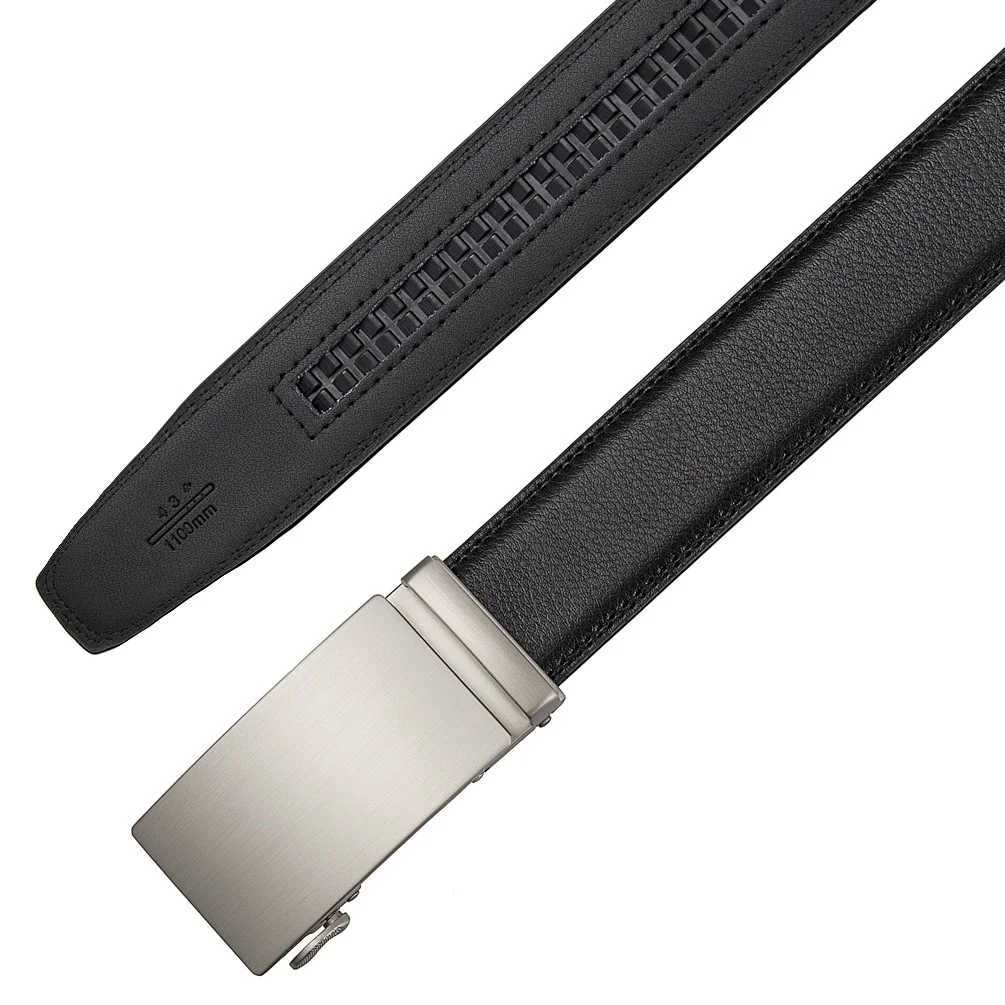 35cm High End Handsome Alloy Automatic Buckle Belt Mens Durability PU Leather Waistband Fashion Business Male Waist Straps W251024