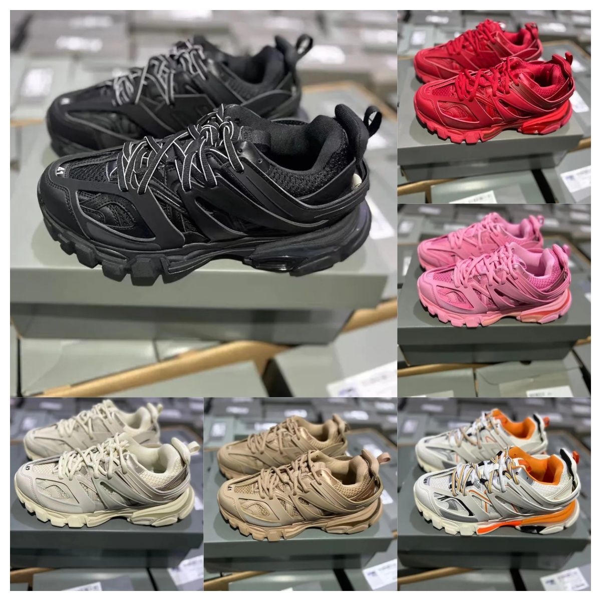 Designer Track 3 3.0 Triple white Black sneakers shoes sneakers trainers men shoes women shoes casual sport shoes Outdoor shoes platform Runner luxury shoes with box