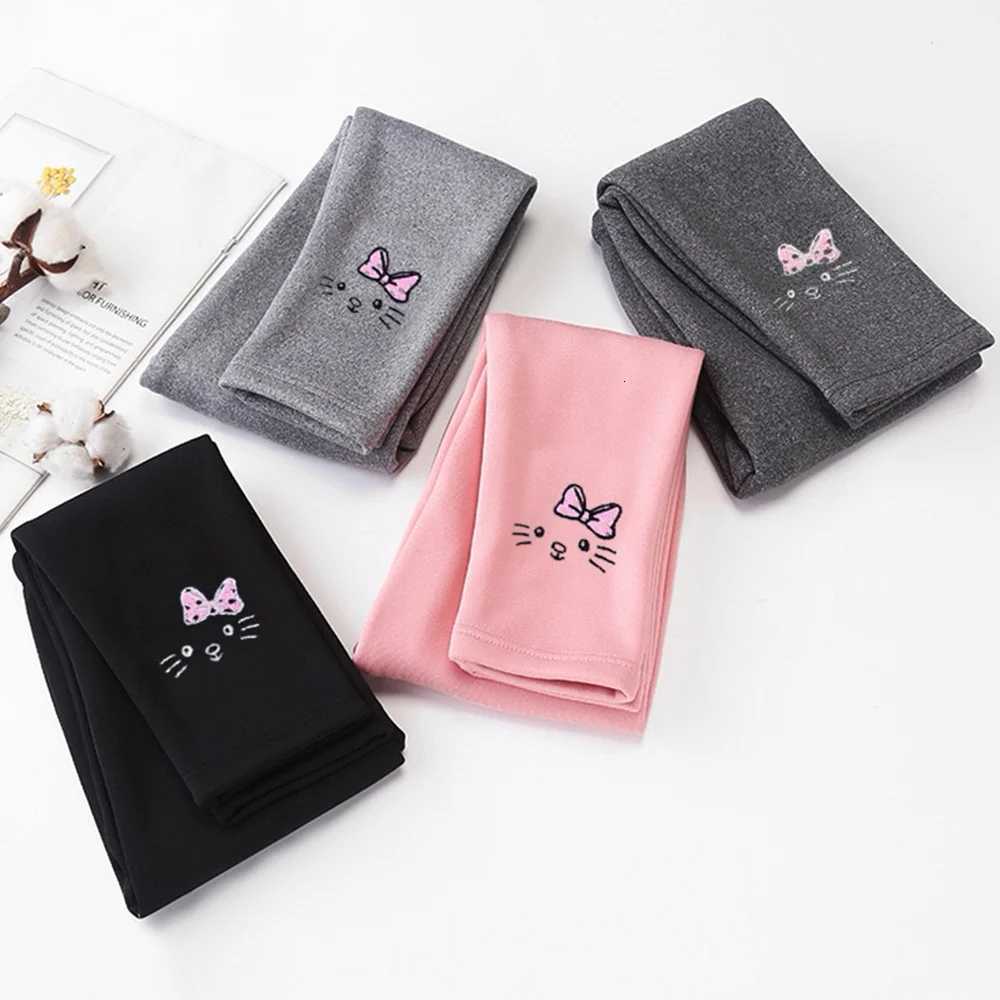 1pcs Winter Girls Leggings Baby Plush Pants Kids Thermal Pants Elasticity Fashion Trousers Casual Bottoms Cartoon Sleeping PantsT251024