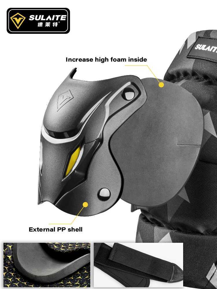 SULAITE Motorcycle Knee Pads Protective Knee Guard for Motorcycle Scooter Skateboard Cycling Riding Knee Brace GearW251024