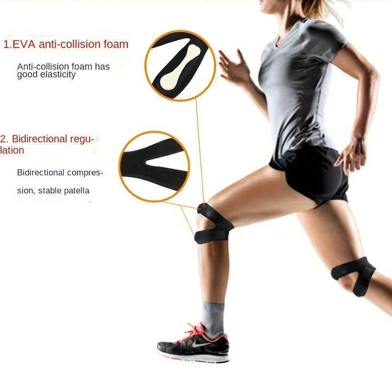 2pcs Knee Braces Adjustable Knee Pads Knee Support Sports Equipment Meniscus Straps Suitable for Running FitnessW251024