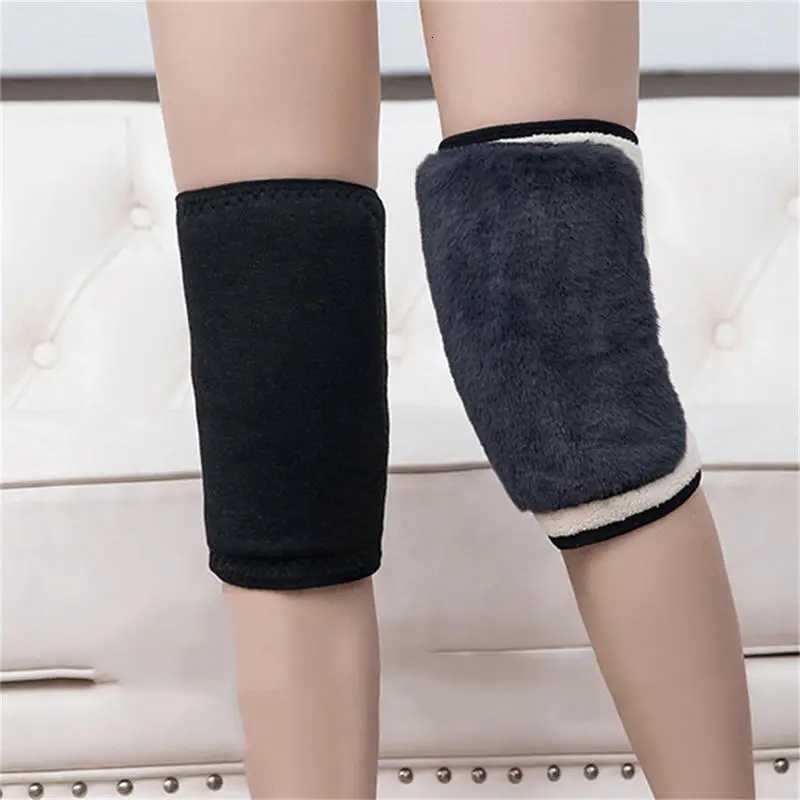 1PC Winter Warm Knee Pads for Women Leg Warmers Men Old People Cold Leg Arthritis Kneepad Knee Support Rabbit Fur Knee ProtectorW251024