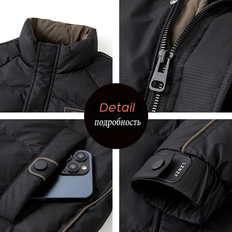 Winter Men Windproof Casual Duck Down Jackets Man Puffer Padding Outdoor Jacket Parkas Male Streetwear Loose Jackets Windbreaker 251023