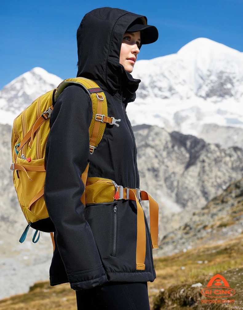Classic Design Outdoor Backpack 25L Water Resistant Nylon External Frame Backpacking Camping Travelling Hiking Backpack J251024