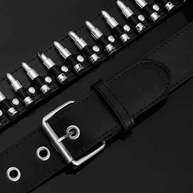 Fashion New Bullet Accessories Belt Metal Belt Men And Women Punk Hardware Jeans Belt Y2K Belt Designer Belt Womens Belt W251024