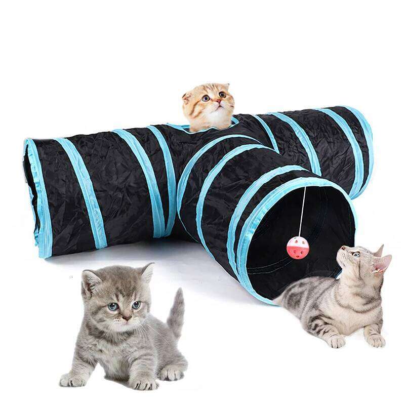 designer brand Foldable Pet Supplies S T Y Pass Play Tunnel Cat Toy Breathable Drill Barrel for Indoor loud paper