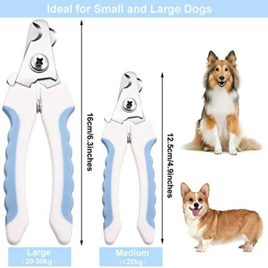 4 Pieces Dog Nail Clippers Kit for Dogs and Cats with Safety Guard to Prevent Over Cutting Suitable for Large and Small Animals Z20251024