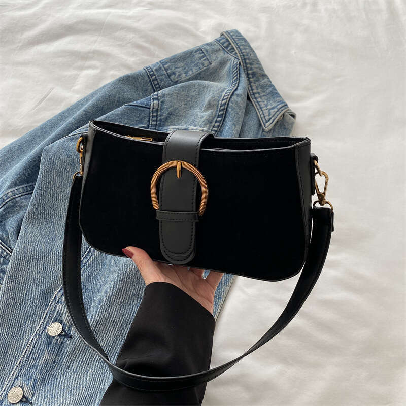 Matte Texture Simple Casual Commuter 2025 Spring New Large Capacity Single Shoulder Underarm Small Square Bag