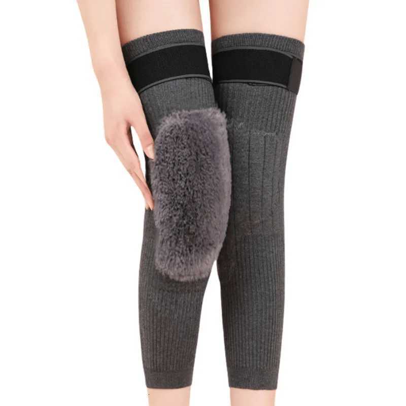 1 Pair Thermal Knee Sleeve NonSlip Elastic Wool Cashmere Knee Brace Support Protector Knee Warmer Pads Legging Stockings WrapsW251024