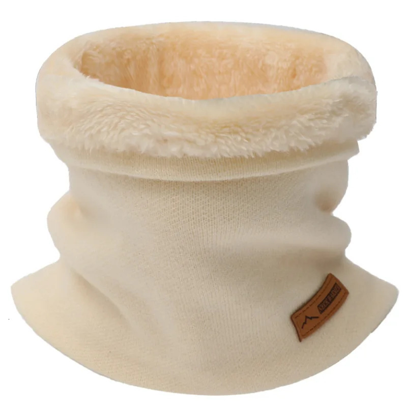 Winter Warm Scarf For Women Knitted Neck Scarves Rings Plush Solid Mens Collar Ring Female Foulard Neckerchief 251020