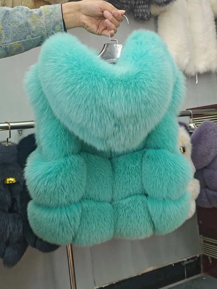 Natural Fur Vest Women Winter Coat Fashion Hoodies Thick Warm Female Short Real Sheepskin Genuine Jackets y251018