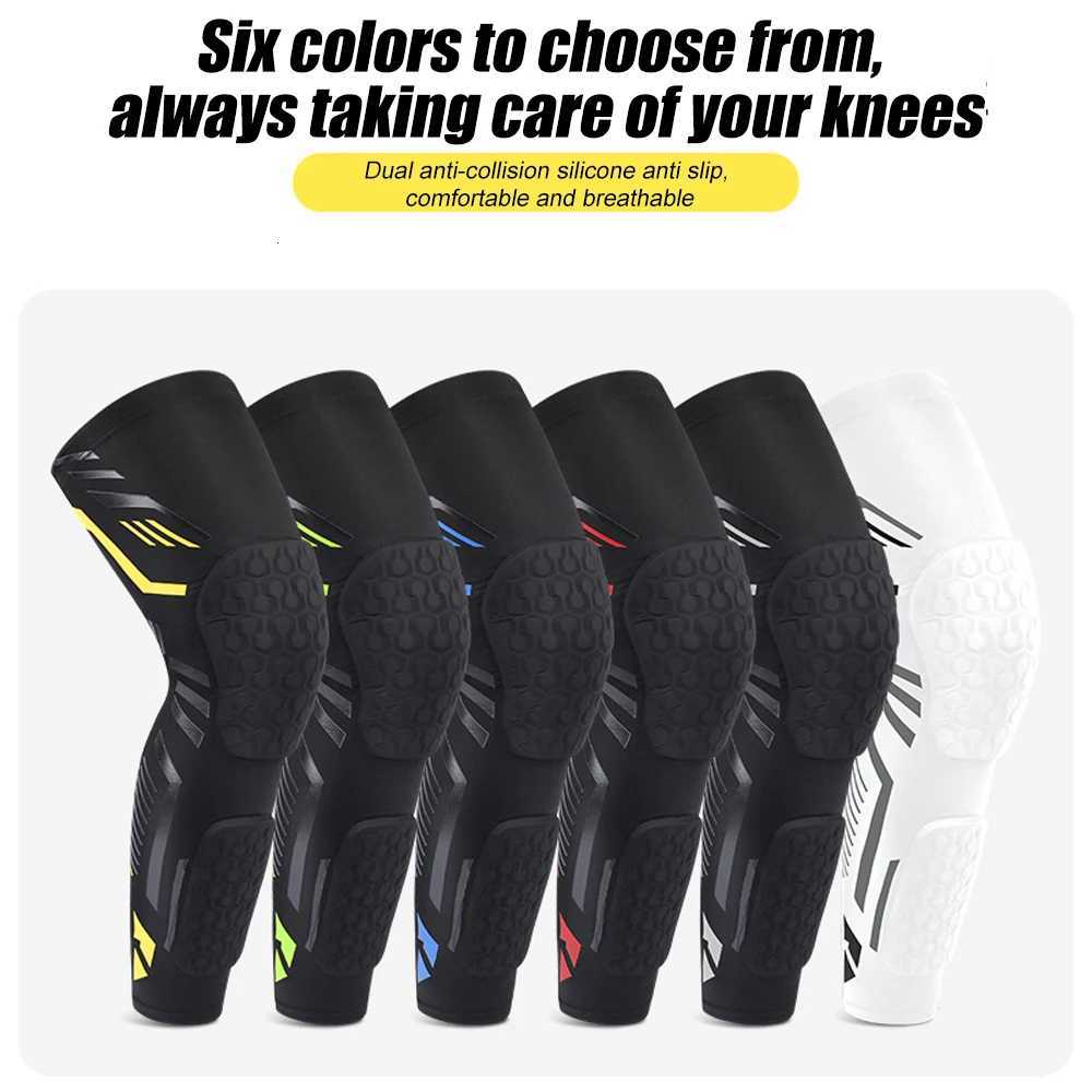 12PCS Knee Braces Crashproof Knee Calf Pads Thigh Compression Leg Sleeves Protection for Youth Adults Football RunningW251024