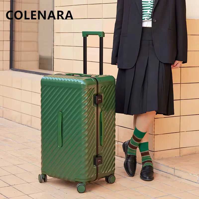 COLENARA ABSPC Suitcase 20 Inch Boarding Case 2426Mens Trolley Case 28Trolley Style Travel Bag Womens Rolling LuggageW251024