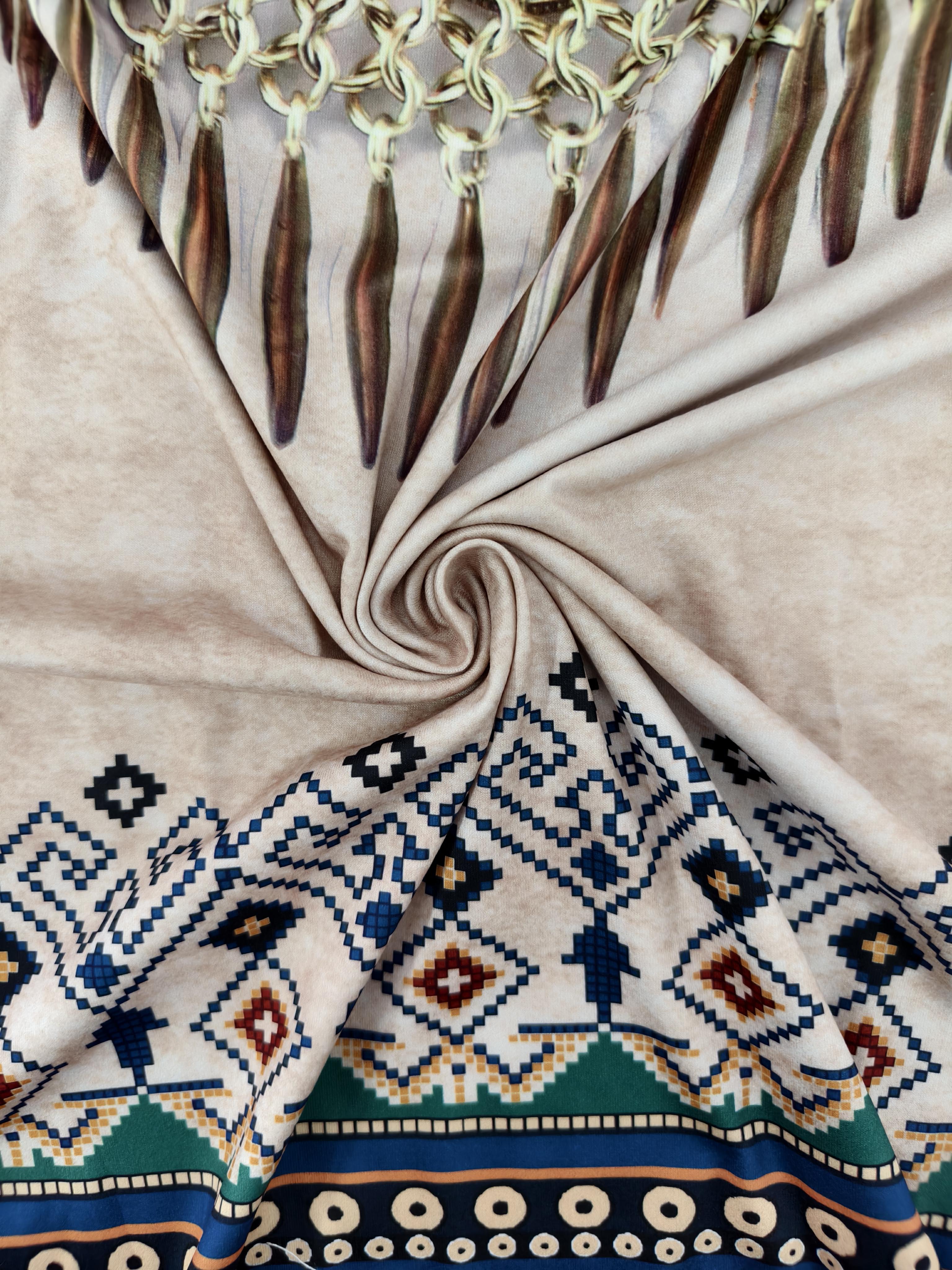 Autumn New Women's Casual Ethnic Style Long Sleeve T-Shirt, Milk Silk Lightweight Versatile Top, S-XXL Khaki--CF43374