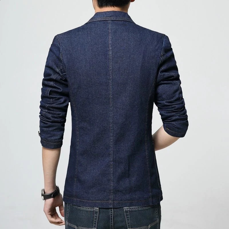 Wholesale Selling Blazer Mens Jacket Fashion Slim Washed Street Wear Trendy Denim Jackets for Man 251017